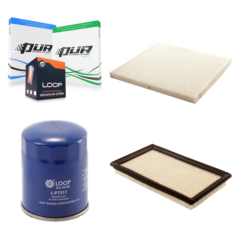 1x Air + 1x Cabin + 1x Engine Oil Filter Filter (3 Total) Kit For 2007 Nissan Altima 3.5L KFM-100125