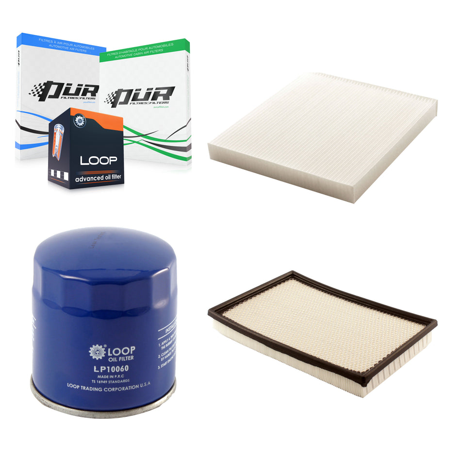 1x Air + 1x Cabin + 1x Engine Oil Filter Filter (3 Total) Kit For Ram 1500 Classic 3500 KFM-100146
