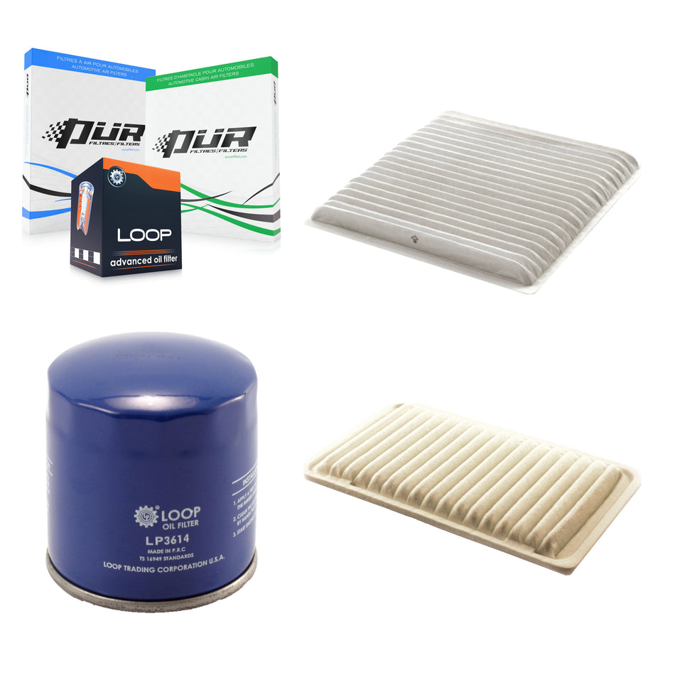 1x Air + 1x Cabin + 1x Engine Oil Filter Filter (3 Total) Kit For Toyota Sienna KFM-100153
