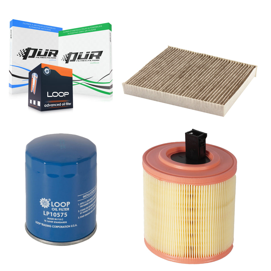 1x Air + 1x Cabin + 1x Engine Oil Filter Filter (3 Total) Kit For Cadillac ATS KFM-100162
