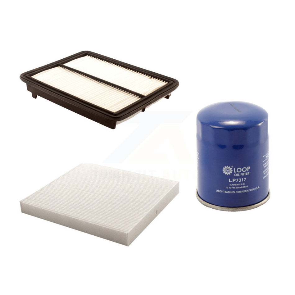 1x Air + 1x Cabin + 1x Engine Oil Filter Filter (3 Total) Kit For Honda Accord Acura TL KFM-100173