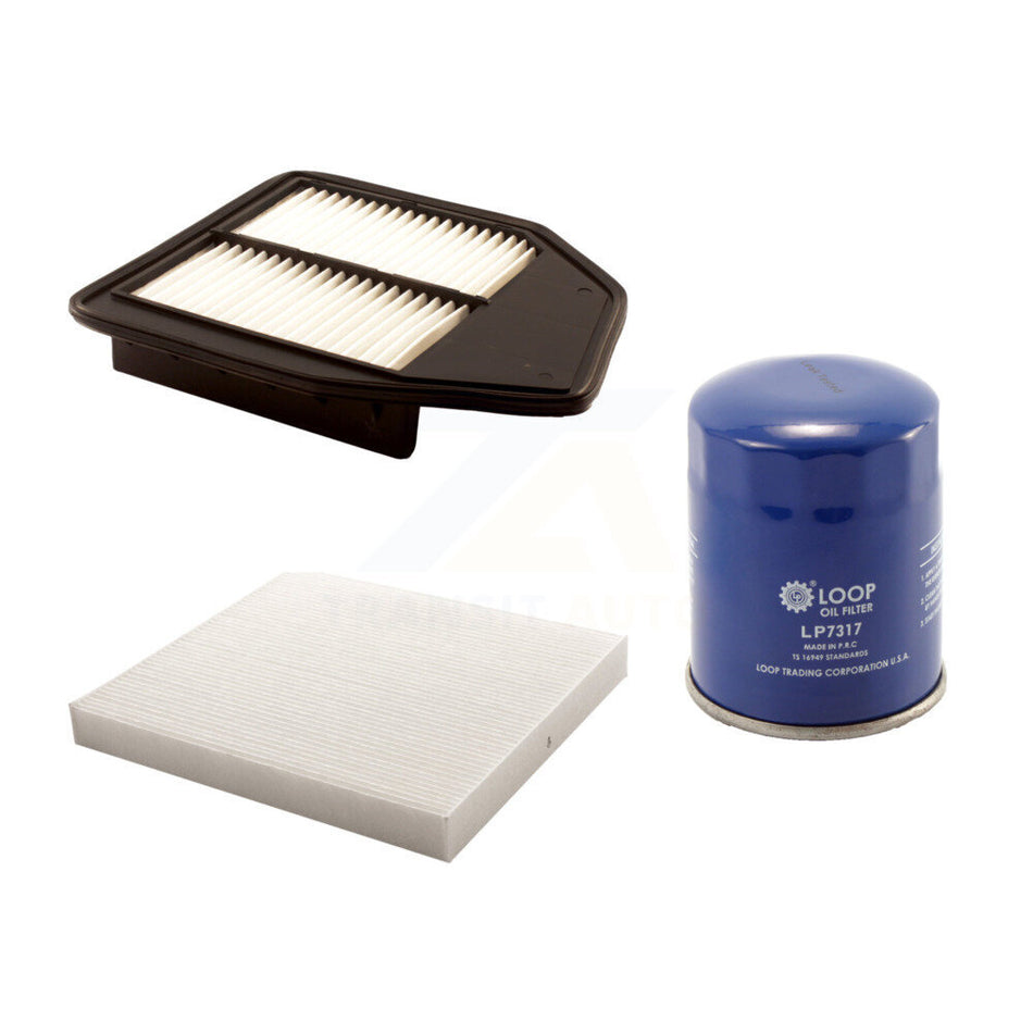 1x Air + 1x Cabin + 1x Engine Oil Filter Filter (3 Total) Kit For Honda Accord Crosstour KFM-100179