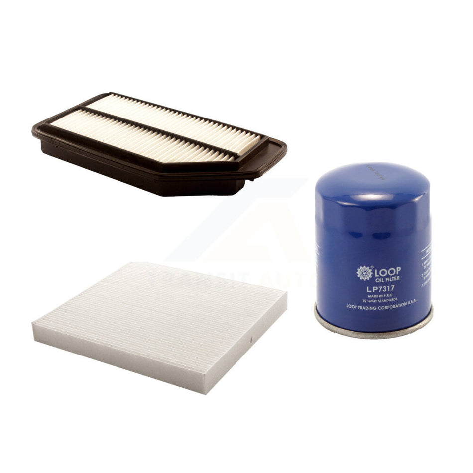 1x Air + 1x Cabin + 1x Engine Oil Filter Filter (3 Total) Kit For 2011-2017 Honda Odyssey KFM-100180