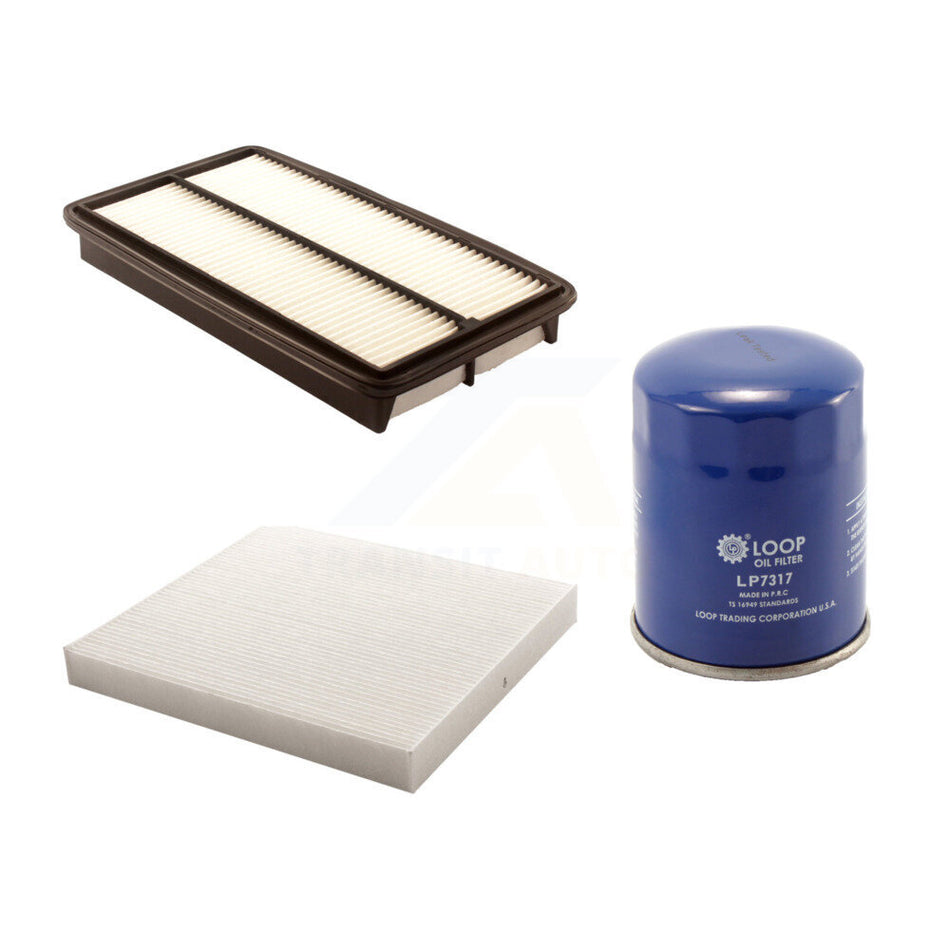 1x Air + 1x Cabin + 1x Engine Oil Filter Filter (3 Total) Kit For Honda Odyssey Pilot MDX KFM-100181