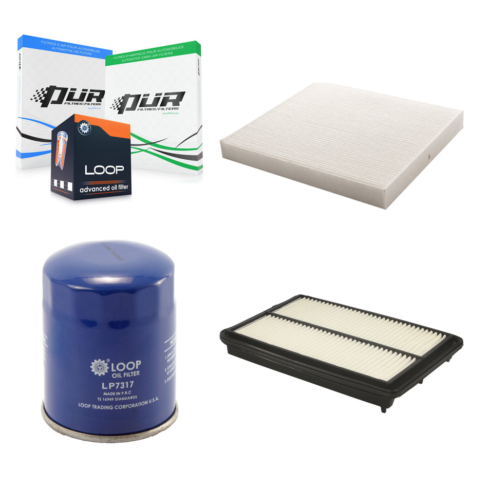 1x Air + 1x Cabin + 1x Engine Oil Filter Filter (3 Total) Kit For 2013-2018 Acura RDX KFM-100186