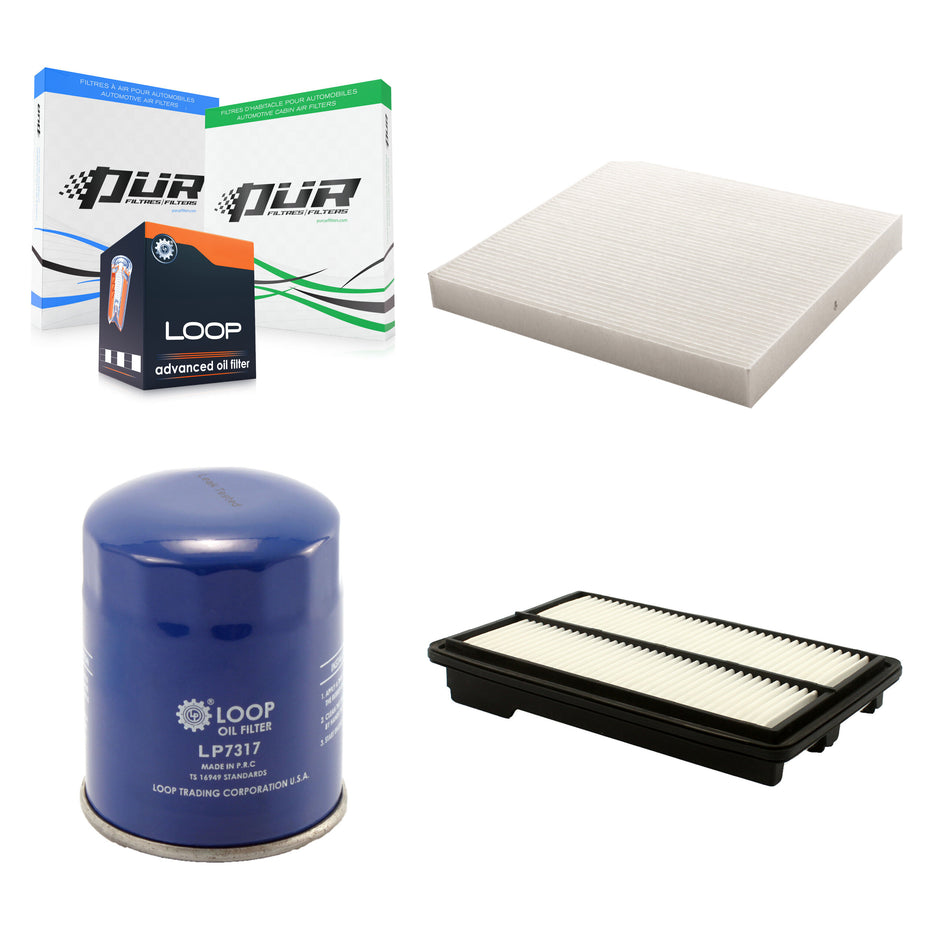 1x Air + 1x Cabin + 1x Engine Oil Filter Filter (3 Total) Kit For 15-20 Acura TLX 3.5L KFM-100191