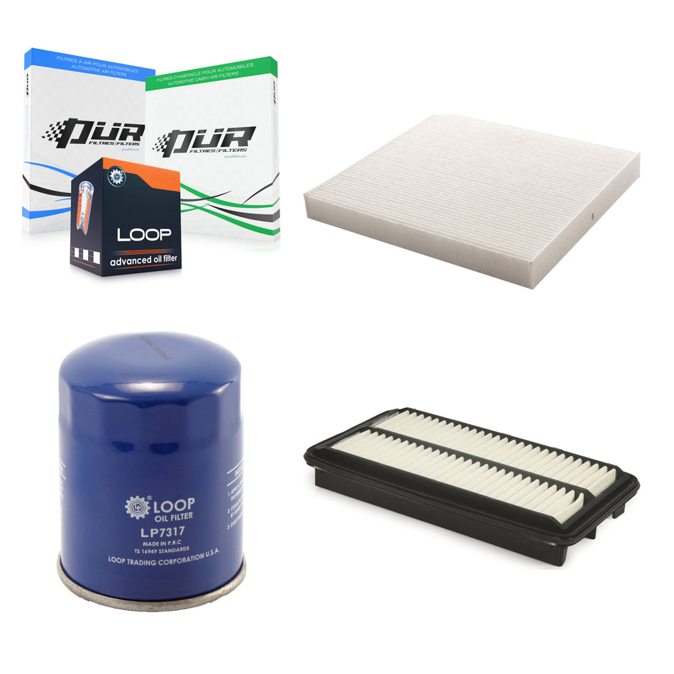 1x Air + 1x Cabin + 1x Engine Oil Filter Filter (3 Total) Kit For Honda Pilot Ridgeline KFM-100193