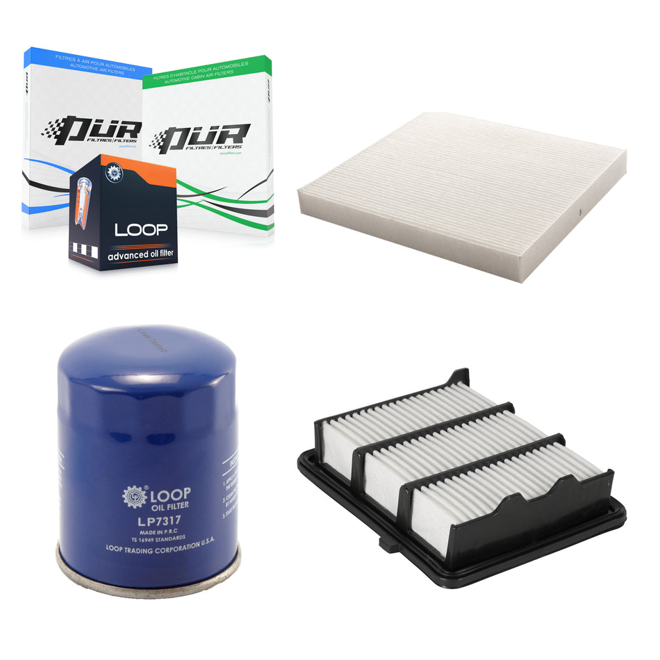 1x Air + 1x Cabin + 1x Engine Oil Filter Filter (3 Total) Kit For 18-22 Honda Accord 1.5L KFM-100194