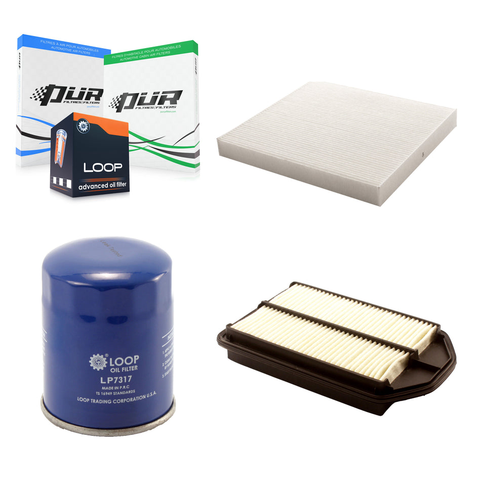 1x Air + 1x Cabin + 1x Engine Oil Filter Filter (3 Total) Kit For 2007-2009 Honda CR-V KFM-100200