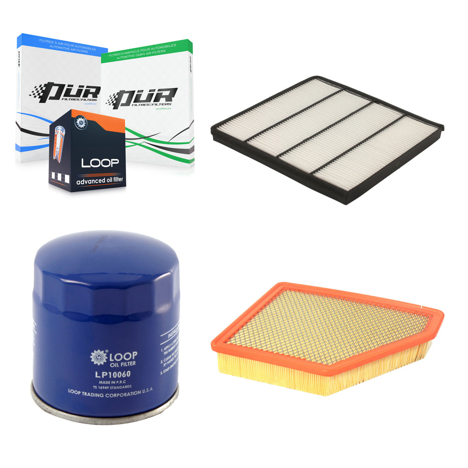1x Air + 1x Cabin + 1x Engine Oil Filter Filter (3 Total) Kit For Chevrolet Camaro 6.2L KFM-100233