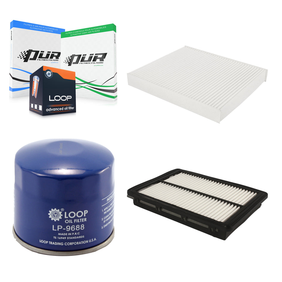 1x Air + 1x Cabin + 1x Engine Oil Filter Filter (3 Total) Kit For Hyundai Sonata KFM-100241