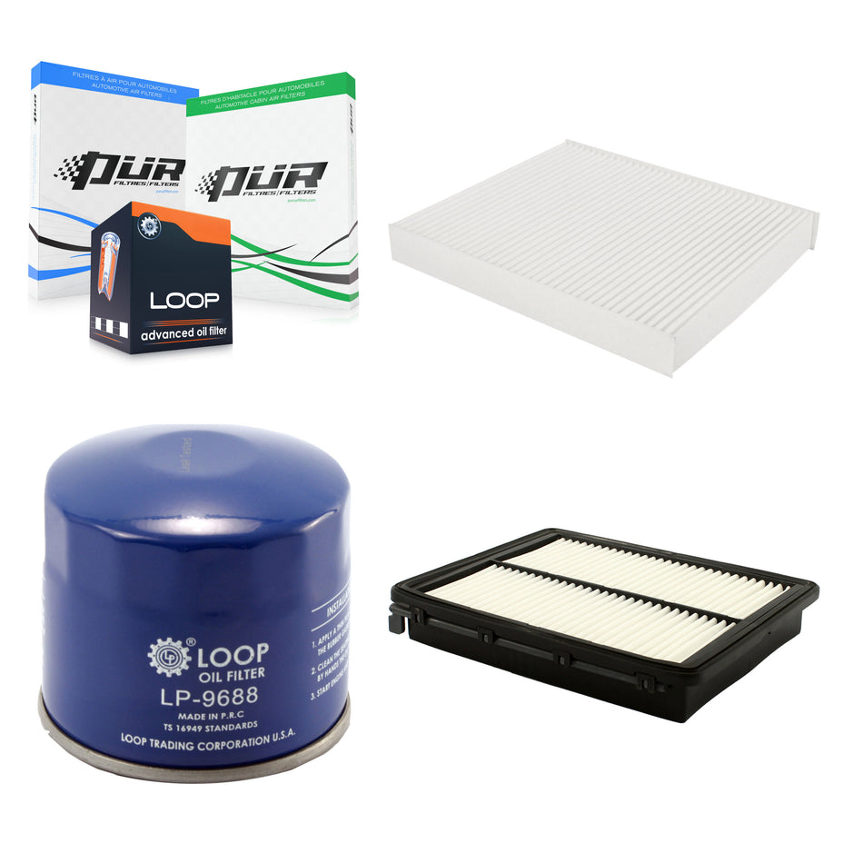 1x Air + 1x Cabin + 1x Engine Oil Filter Filter (3 Total) Kit For Hyundai Sonata KFM-100242