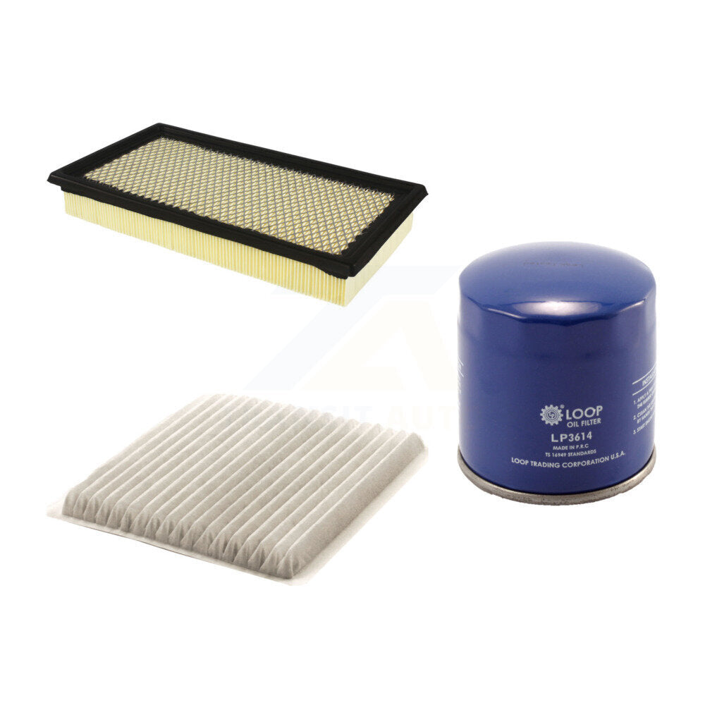 1x Air + 1x Cabin + 1x Engine Oil Filter Filter (3 Total) Kit For 12-14 Ford Edge 2.0L KFM-100265