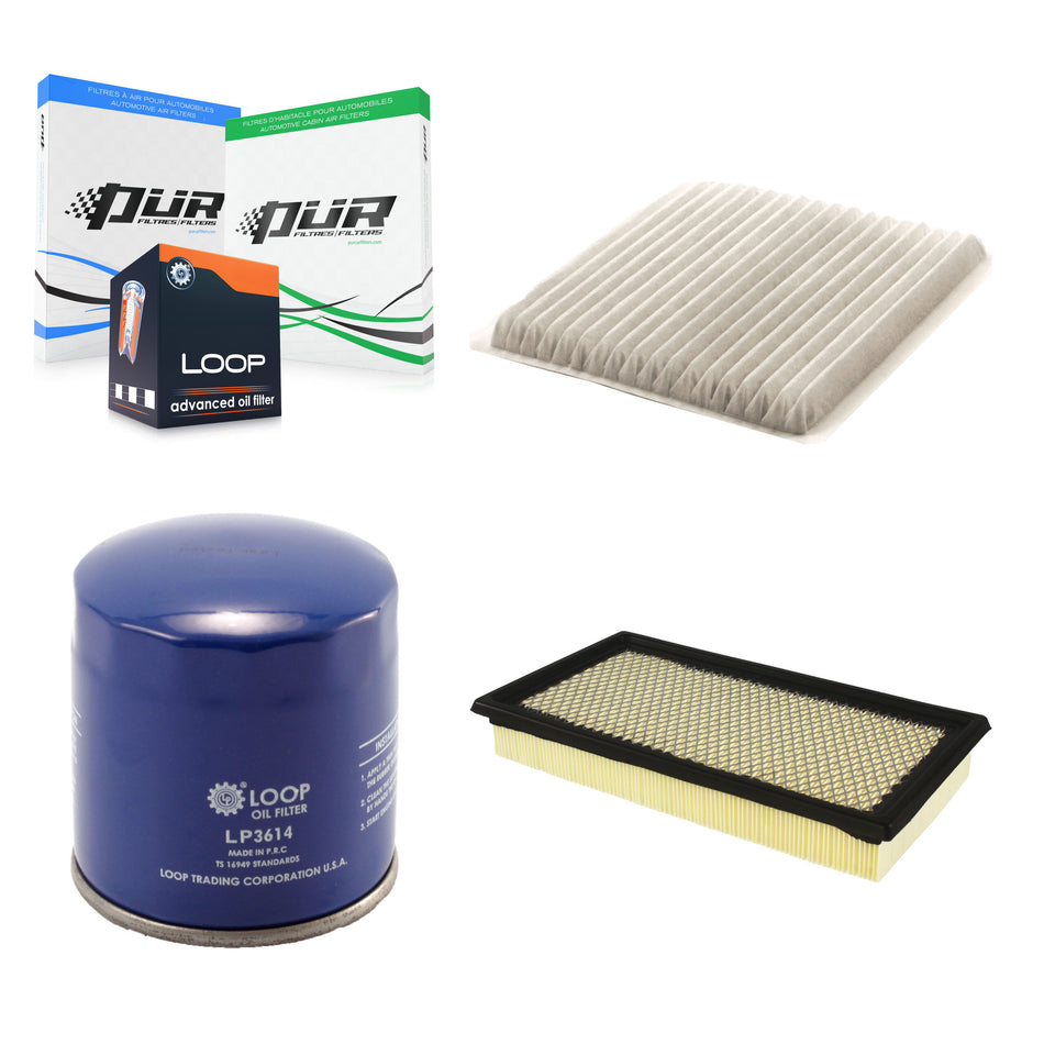 1x Air + 1x Cabin + 1x Engine Oil Filter Filter (3 Total) Kit For 12-14 Ford Edge 2.0L KFM-100265