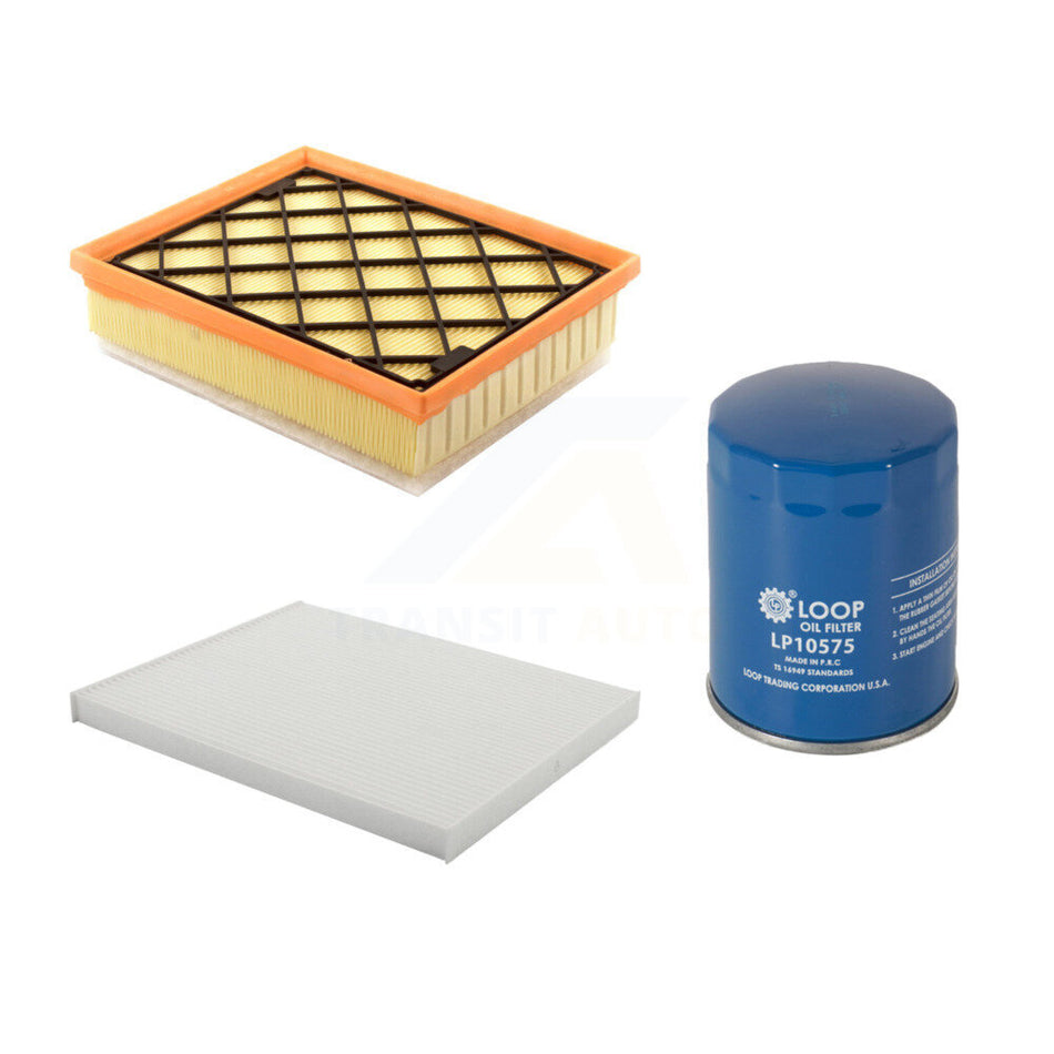 1x Air + 1x Cabin + 1x Engine Oil Filter Filter (3 Total) Kit For Ford Edge Lincoln MKZ KFM-100269