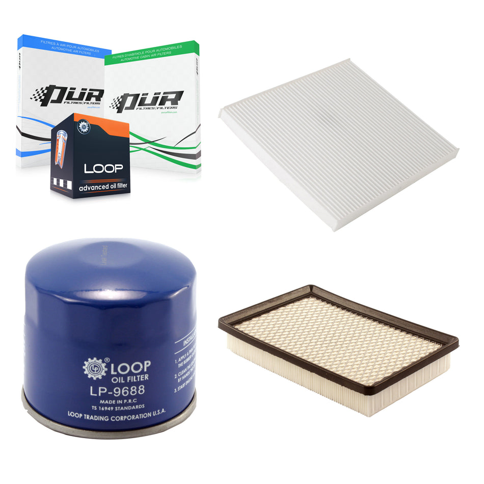 1x Air + 1x Cabin + 1x Engine Oil Filter Filter (3 Total) Kit For Kia Spectra Spectra5 KFM-100274