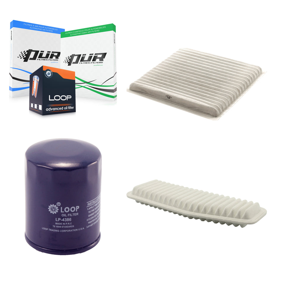 1x Air + 1x Cabin + 1x Engine Oil Filter Filter (3 Total) Kit For 04-05 Toyota RAV4 2.4L KFM-100278