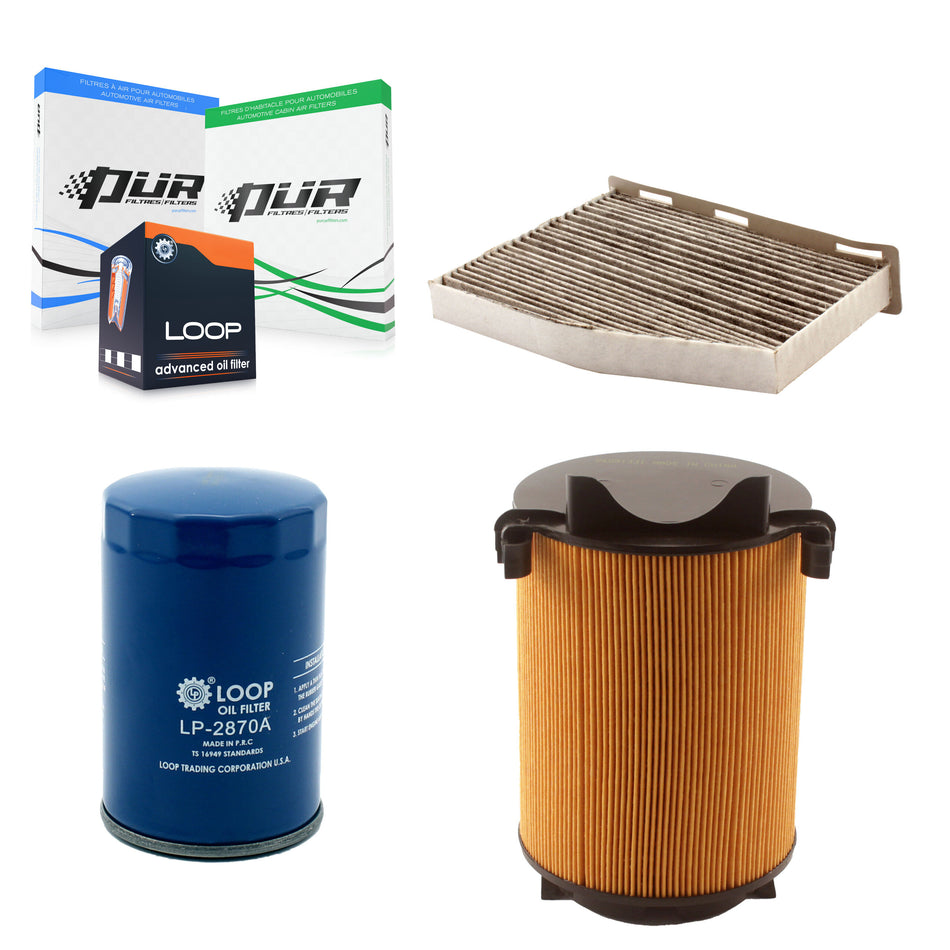 1x Air + 1x Cabin + 1x Engine Oil Filter Filter (3 Total) Kit For Volkswagen Jetta KFM-100285