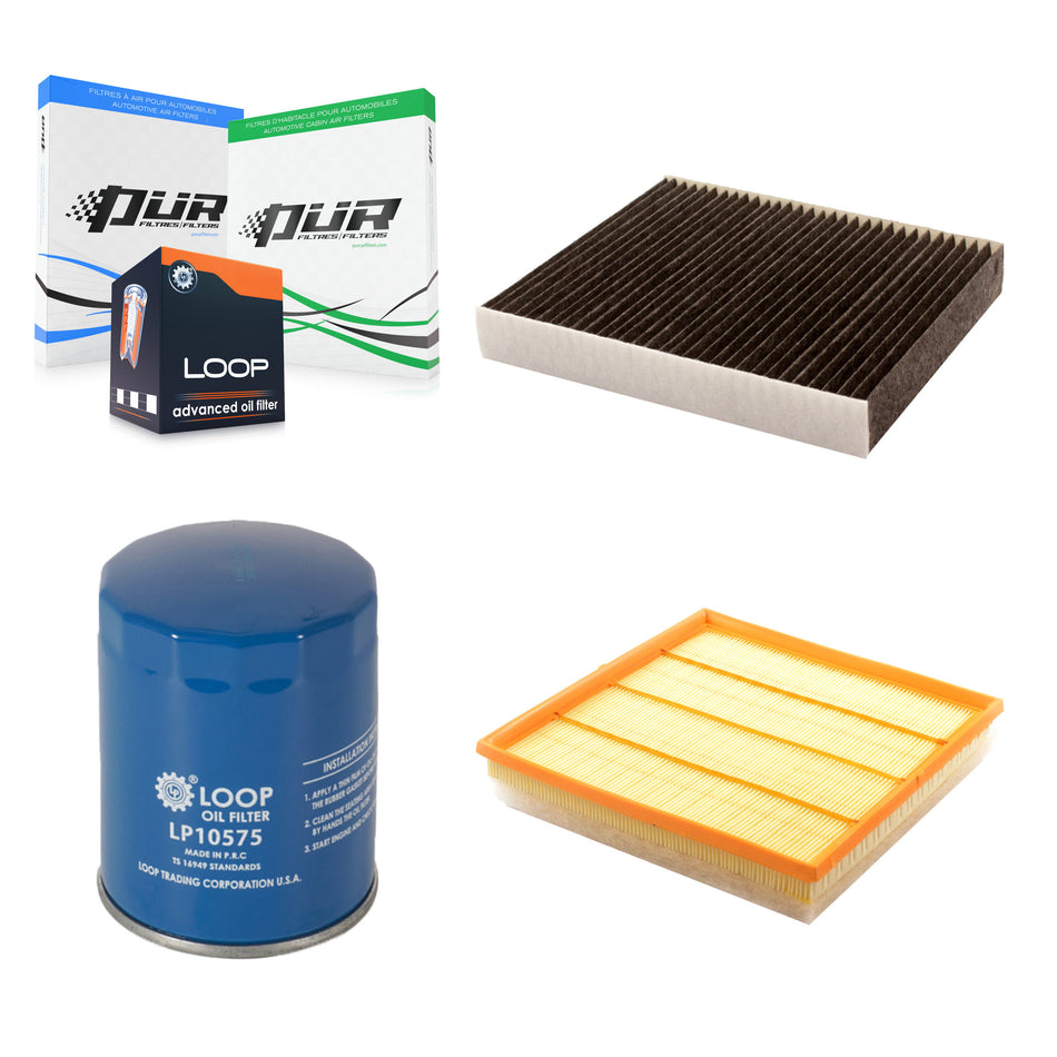 1x Air + 1x Cabin + 1x Engine Oil Filter Filter (3 Total) Kit For Cadillac SRX KFM-100294