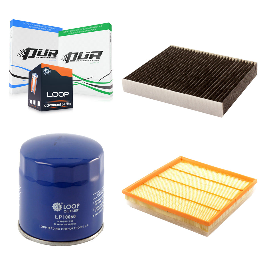 1x Air + 1x Cabin + 1x Engine Oil Filter Filter (3 Total) Kit For Cadillac SRX Saab 9-4X KFM-100297