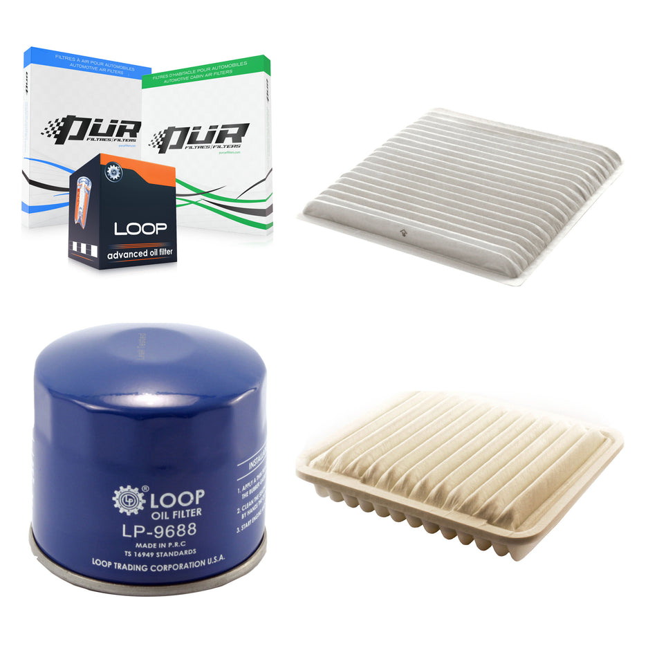 1x Air + 1x Cabin + 1x Engine Oil Filter Filter (3 Total) Kit For Mitsubishi Galant 2.4L KFM-100301