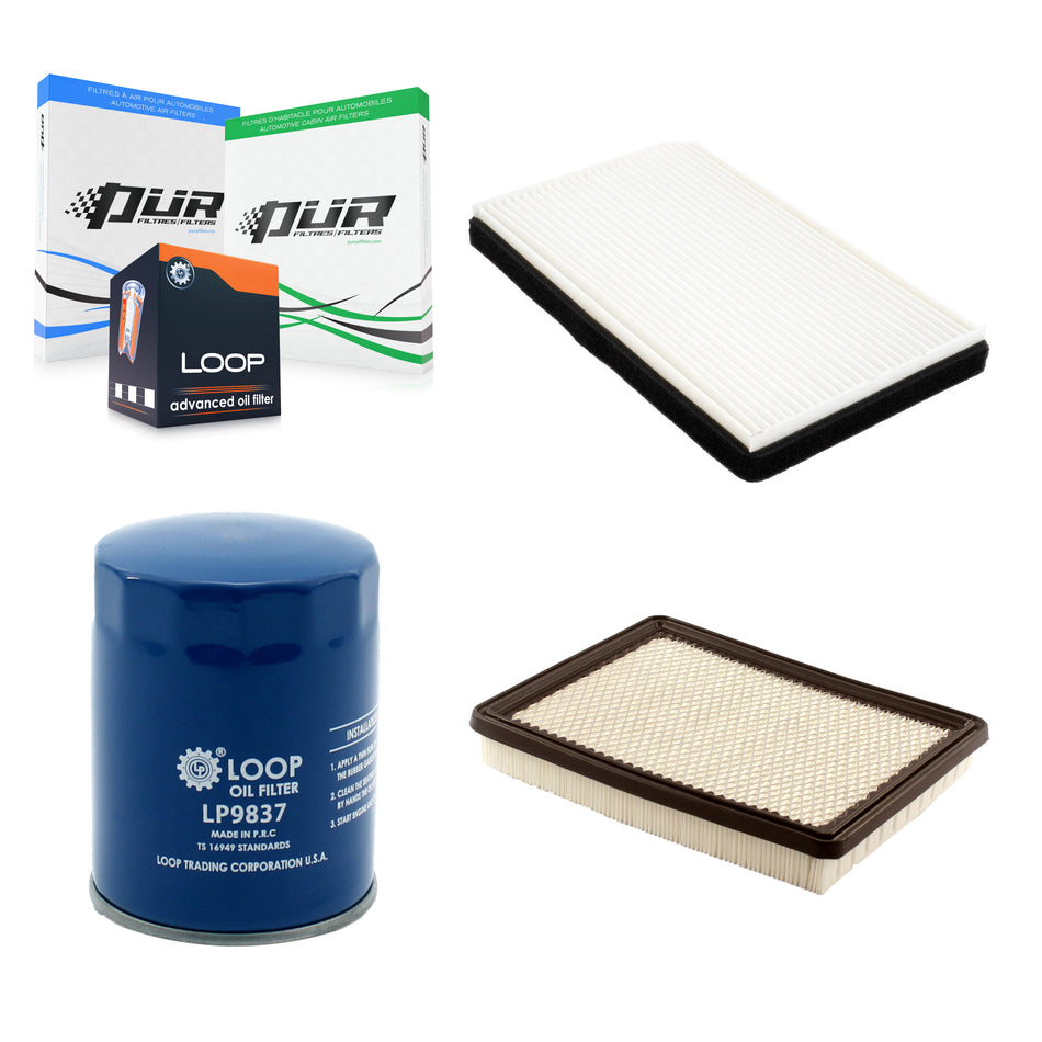 1x Air + 1x Cabin + 1x Engine Oil Filter Filter (3 Total) Kit For Buick LaCrosse Allure KFM-100315