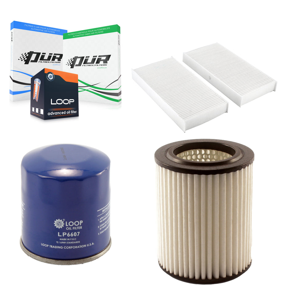 1x Air + 1x Cabin + 1x Engine Oil Filter Filter (3 Total) Kit For 02-03 Honda Civic 2.0L KFM-100329