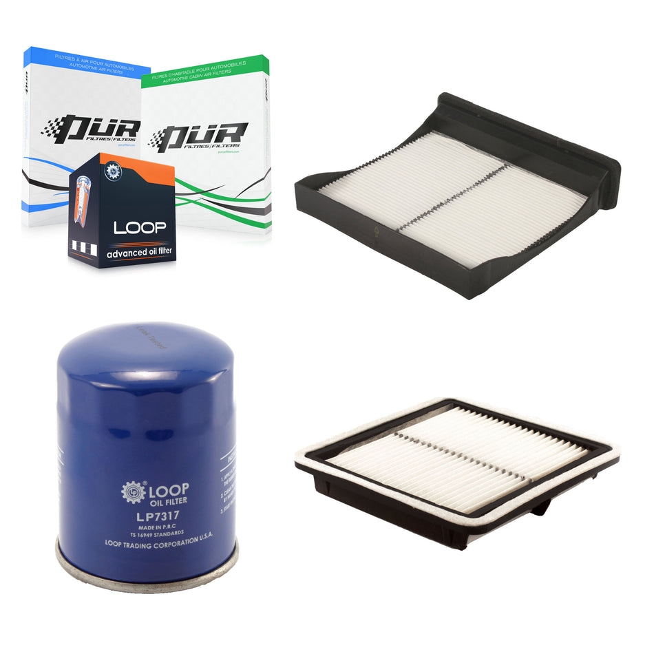 1x Air + 1x Cabin + 1x Engine Oil Filter Filter (3 Total) Kit For Subaru Forester Impreza KFM-100335