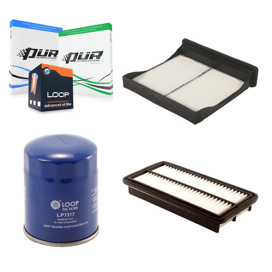 1x Air + 1x Cabin + 1x Engine Oil Filter Filter (3 Total) Kit For Subaru XV Crosstrek KFM-100336
