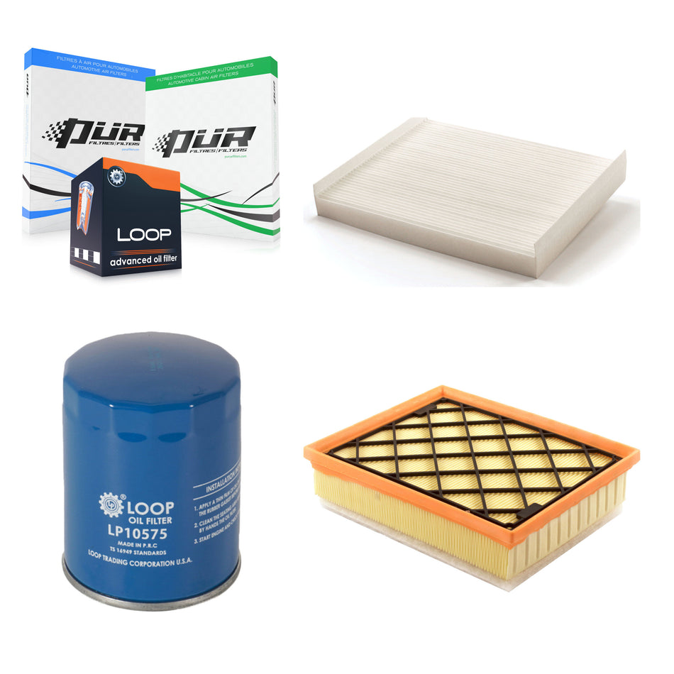 1x Air + 1x Cabin + 1x Engine Oil Filter Filter (3 Total) Kit For 2013 Lincoln MKZ 3.7L KFM-100343