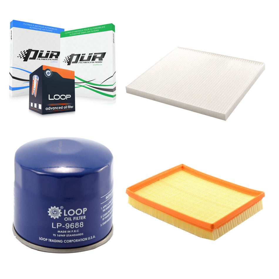 1x Air + 1x Cabin + 1x Engine Oil Filter Filter (3 Total) Kit For 2007-2012 Kia Rondo KFM-100353