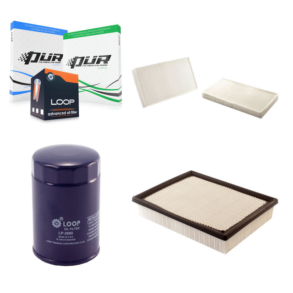 1x Air + 1x Cabin + 1x Engine Oil Filter Filter (3 Total) Kit For GMC Sierra 1500 KFM-100364