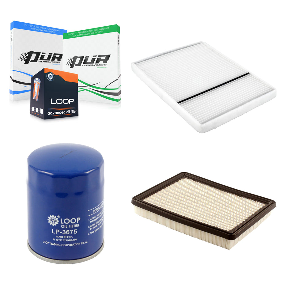 1x Air + 1x Cabin + 1x Engine Oil Filter Filter (3 Total) Kit For Cadillac DeVille 4.6L KFM-100370