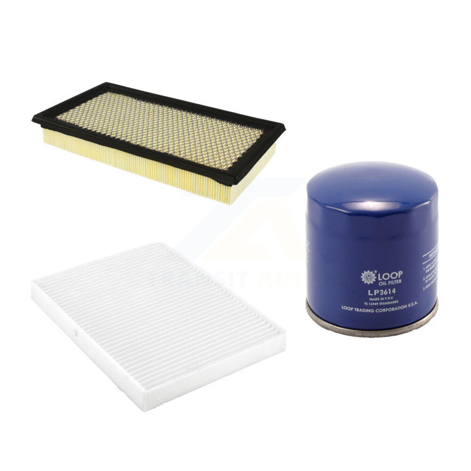 1x Air + 1x Cabin + 1x Engine Oil Filter Filter (3 Total) Kit For Ford Explorer Taurus KFM-100371