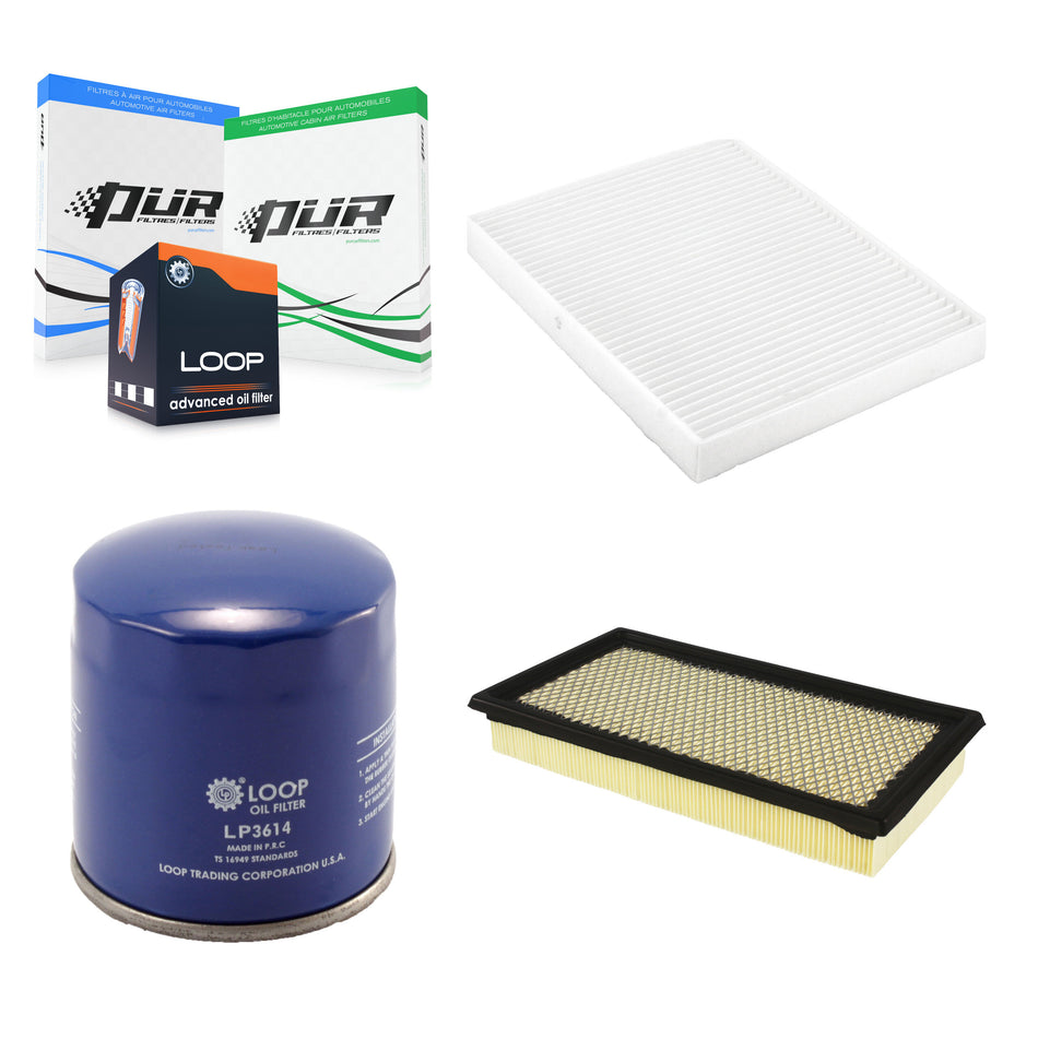 1x Air + 1x Cabin + 1x Engine Oil Filter Filter (3 Total) Kit For Ford Explorer Taurus KFM-100371