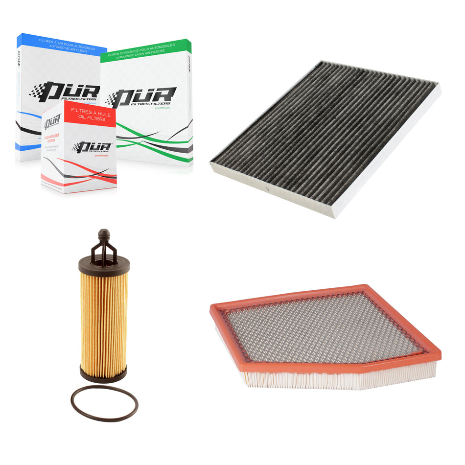 1x Air + 1x Cabin + 1x Engine Cartridge Oil Filter (3 Total) Kit For Chrysler Pacifica KFM-100380