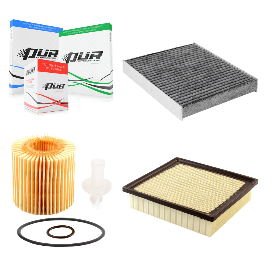 1x Air + 1x Cabin + 1x Engine Cartridge Oil Filter (3 Total) Kit For Lexus RX350 RX350L KFM-100390