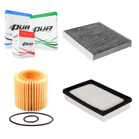 1x Air + 1x Cabin + 1x Engine Cartridge Oil Filter (3 Total) Kit For Toyota Prius Prime KFM-100393