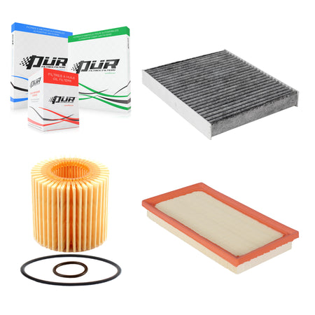 1x Air + 1x Cabin + 1x Engine Cartridge Oil Filter (3 Total) Kit For Toyota C-HR KFM-100398