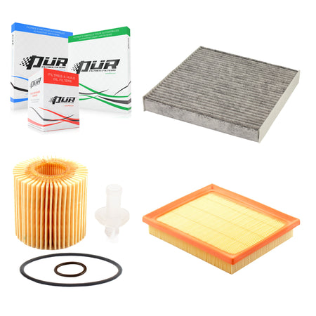 1x Air + 1x Cabin + 1x Engine Cartridge Oil Filter (3 Total) Kit For Lexus NX300h KFM-100402