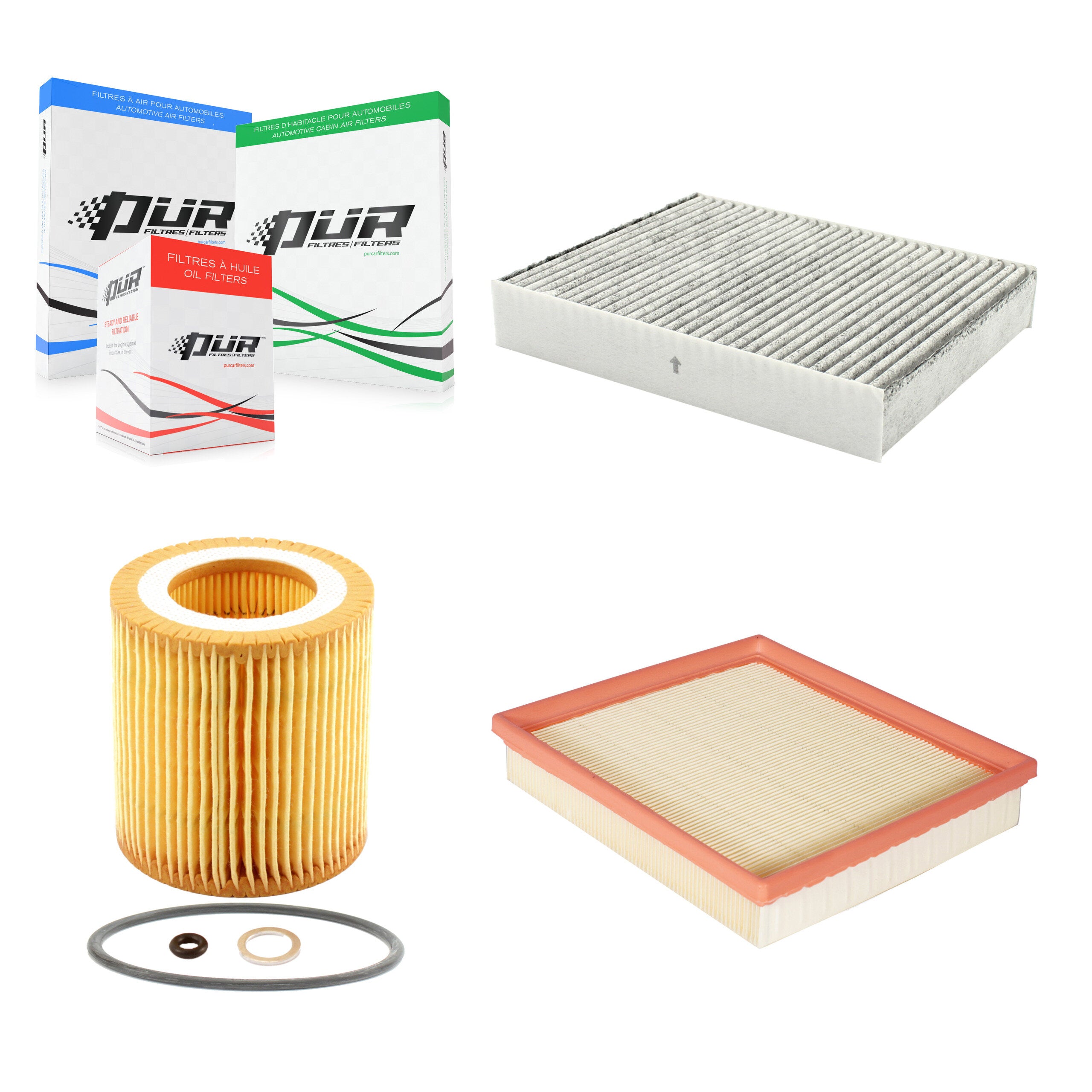 1x Air + 1x Cabin + 1x Engine Cartridge Oil Filter (3 Total) Kit For BMW 328i xDrive 320i KFM-100412