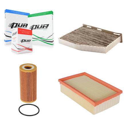 1x Air + 1x Cabin + 1x Engine Cartridge Oil Filter (3 Total) Kit For Volkswagen Tiguan KFM-100421