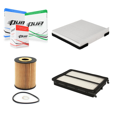 1x Air + 1x Cabin + 1x Engine Cartridge Oil Filter (3 Total) Kit For 20-25 Kia Telluride KFM-100428