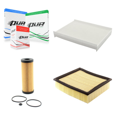 1x Air + 1x Cabin + 1x Engine Cartridge Oil Filter (3 Total) Kit For Ford F-150 2.7L KFM-100433