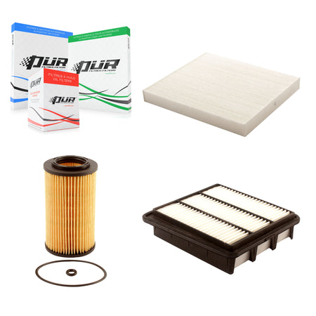 1x Air + 1x Cabin + 1x Engine Cartridge Oil Filter (3 Total) Kit For Hyundai Sonata Azera KFM-100436