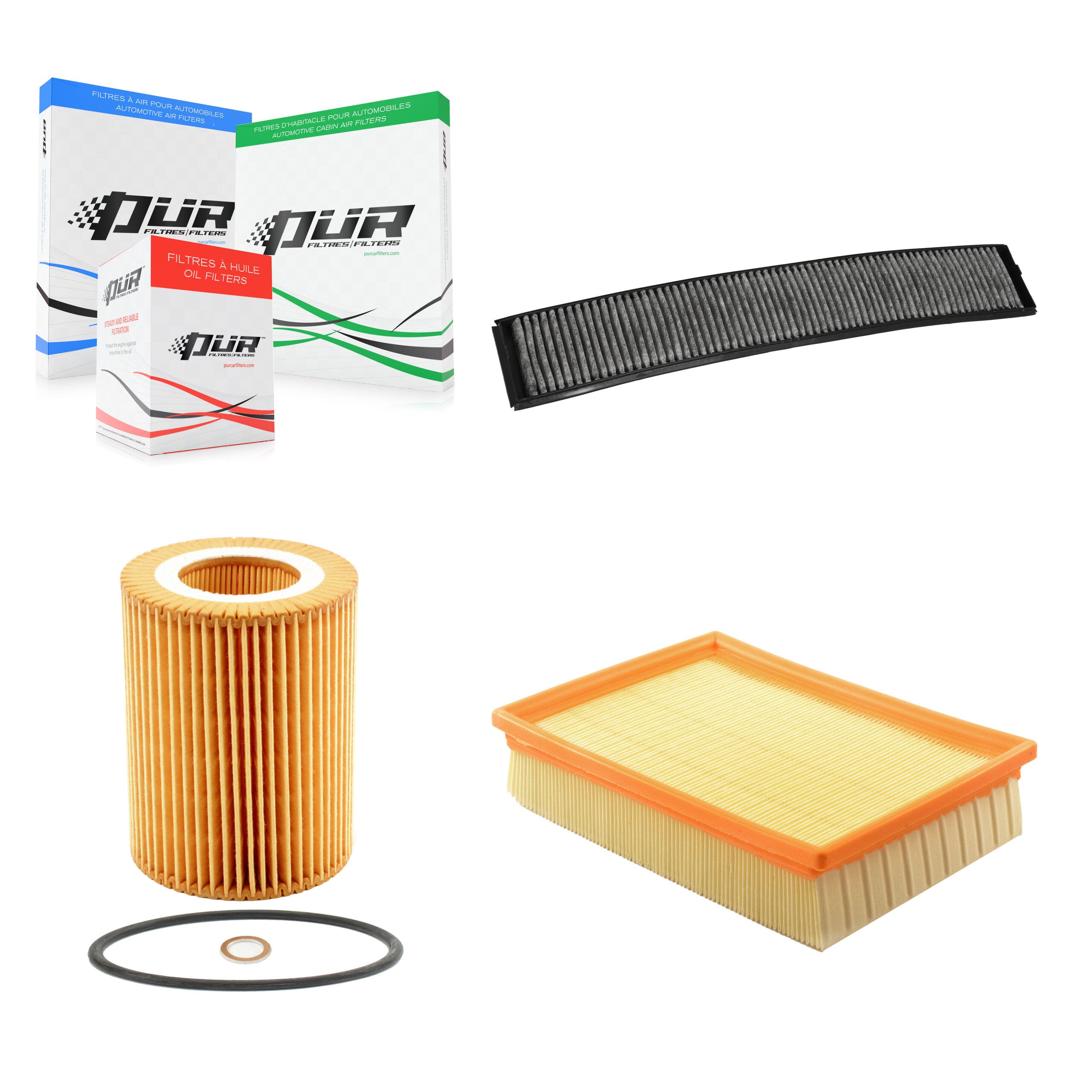 1x Air + 1x Cabin + 1x Engine Cartridge Oil Filter (3 Total) Kit For BMW 325i X3 330Ci Z3 KFM-100441