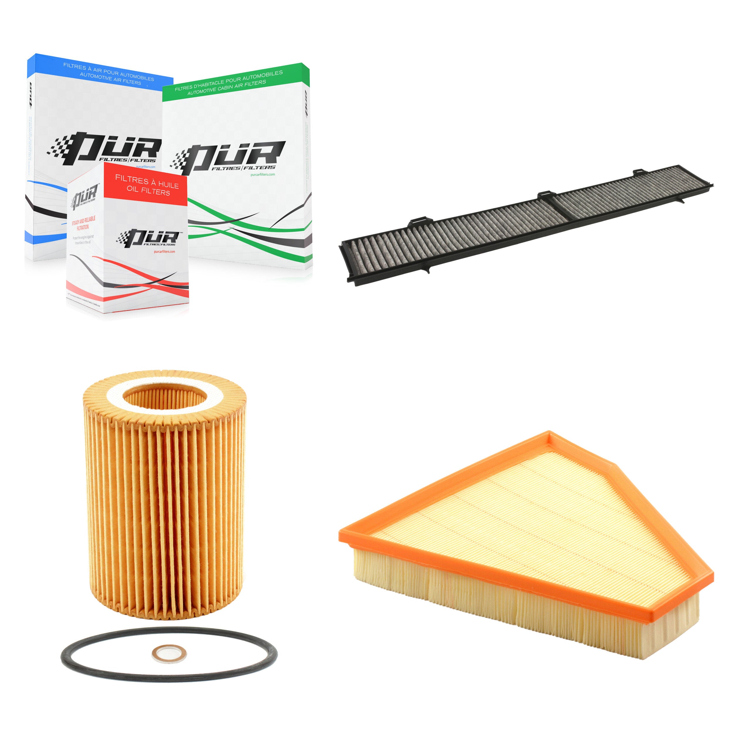 1x Air + 1x Cabin + 1x Engine Cartridge Oil Filter (3 Total) Kit For BMW 325i 330i 325xi KFM-100443