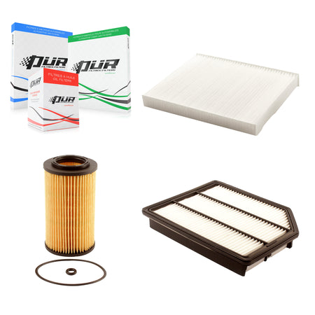 1x Air + 1x Cabin + 1x Engine Cartridge Oil Filter (3 Total) Kit For Hyundai Veracruz KFM-100448