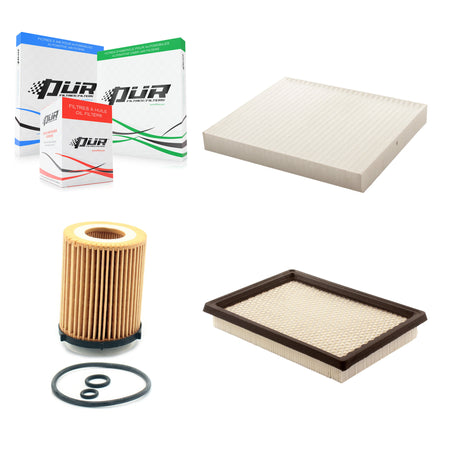 1x Air + 1x Cabin + 1x Engine Cartridge Oil Filter (3 Total) Kit For 17 INFINITI Q60 2.0L KFM-100451