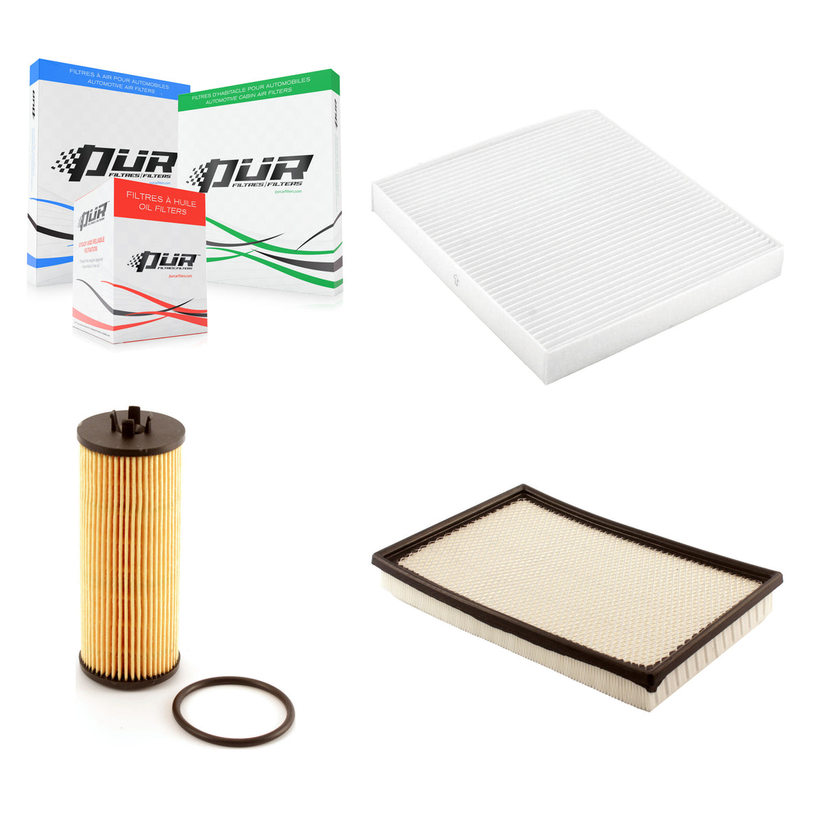 1x Air + 1x Cabin + 1x Engine Cartridge Oil Filter (3 Total) Kit For 2013 Ram 1500 3.6L KFM-100469